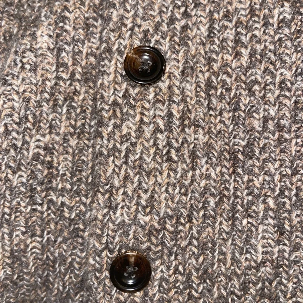 ABERCROMBIE & FITCH MEN BROWN SHAWL SWEATER SIZE MEDIUM NWOT - Picture 4 of 7